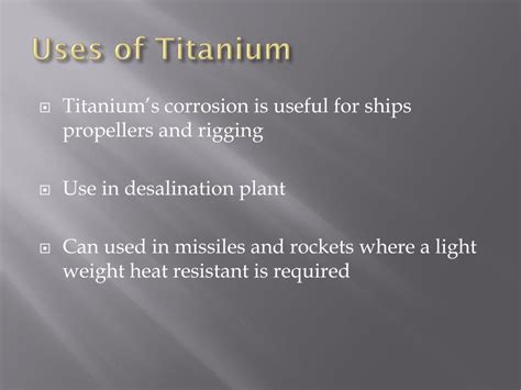 PPT - Titanium PowerPoint Presentation, free download - ID:2208092