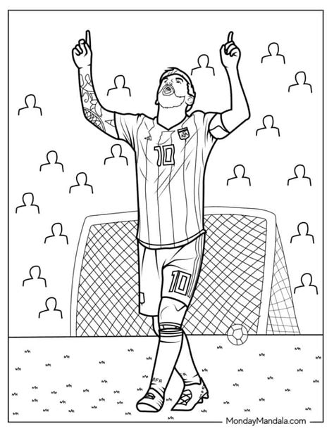 20 Lionel Messi Coloring Pages (Free PDF Printables)