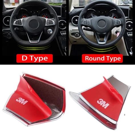 Decals/Emblems/Licence Frames AMG Car Steering Wheel logo Emblem 3D Sticker Badge Decal for ...
