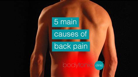 5 Causes of Back Pain - bodytonic clinic London SE16 SE8 E15 E1W