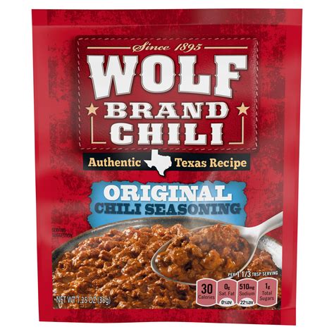 Wolf Brand Brand Chili Original Chili Seasoning - Shop Spice mixes at H-E-B