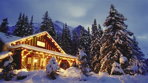 Winter Cabin Scenes Wallpaper (64+ images)