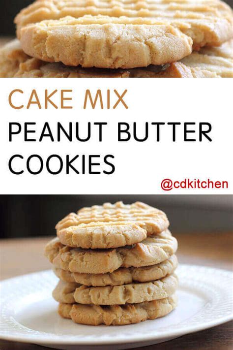 Cake Mix Peanut Butter Cookies Recipe | CDKitchen.com