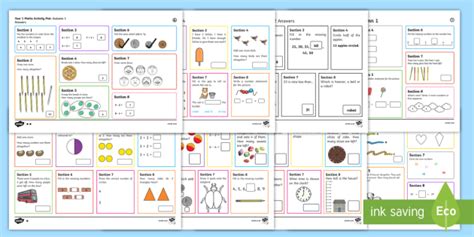 KS1 Maths Activities: Year 1 Maths Activity Pack