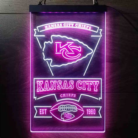 Kansas City Chiefs Est. 1960 Neon-like LED Sign on sale!