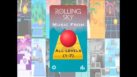 Rolling sky music, level 1-7 - YouTube