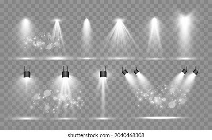 Collection Stage Lighting Catwalk Platform Transparent Stock Vector (Royalty Free) 2040468308 ...