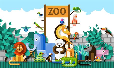 Zoo Background Clipart ~ Download High Quality Zoo Clipart Scene ...