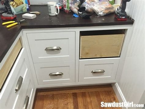 How to Install Cabinet Drawer Fronts - Sawdust Girl®