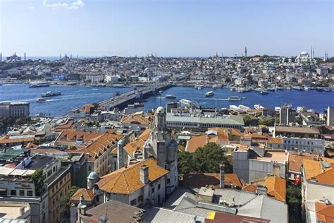 Panorama from Galata Tower To City of Istanbul, Turkey Editorial Photo - Image of landscape ...