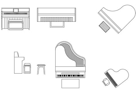 grand piano cad drawing - malechineseweddingoutfit