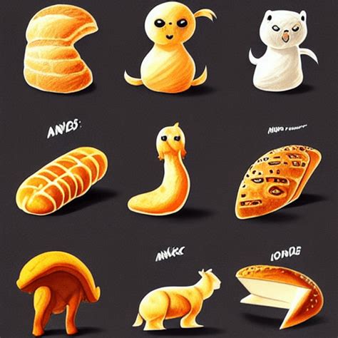 9 Types of Bread That Look Like Animals Ink Brush Painting Concept Art ...