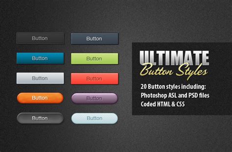 20 Ultimate Button Styles with CSS - WeGraphics