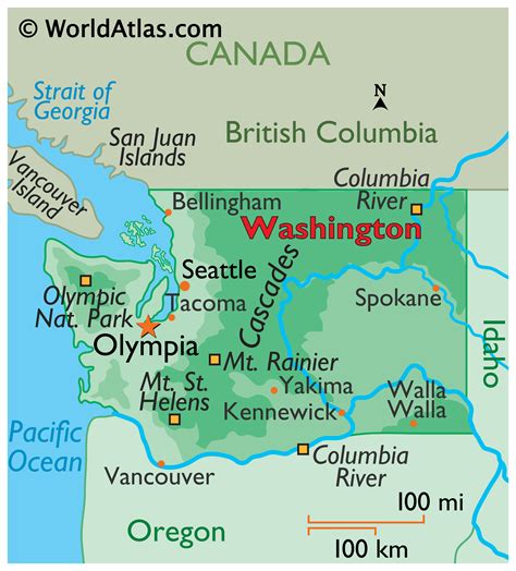 Seattle In Washington Map - Gretal Gilbertine