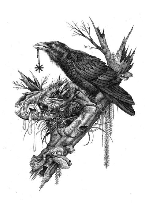 Wolf Skull and Ravens. by urielstempest on DeviantArt