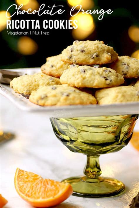 Chocolate Orange Ricotta Cookies - Domestic Dreamboat