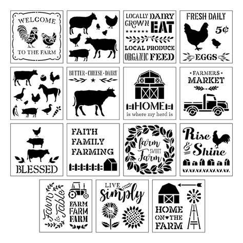 Farmhouse Stencils by Craft Smart®, 12" x 12" | Michaels