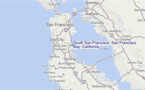 South Bay San Francisco Map | Tourist Map Of English