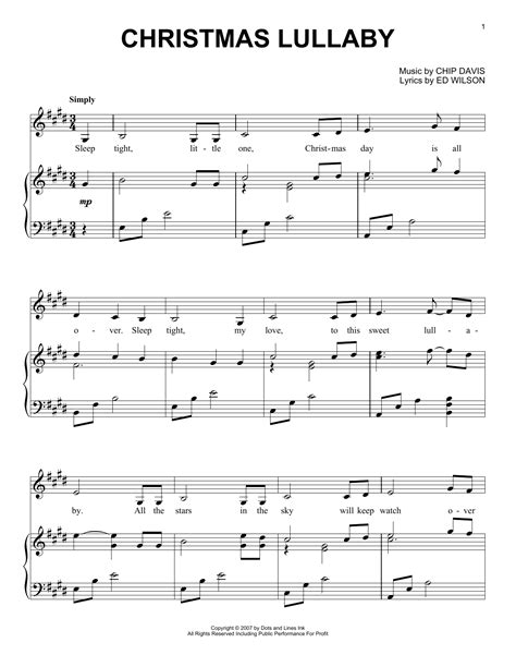 Christmas Lullaby | Sheet Music Direct