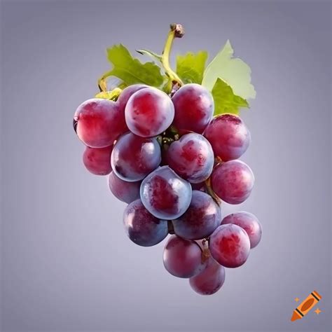 Close-up of photorealistic grapes on Craiyon
