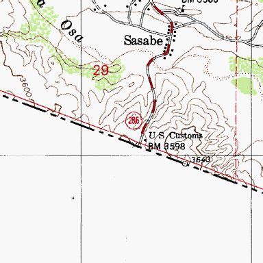 Port of Entry Sasabe, AZ | Map, Topographic map, Map screenshot