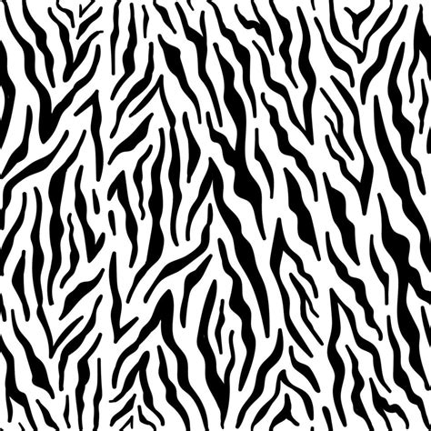 Vector seamless pattern with zebra skin. Black and white zebra stripes ...