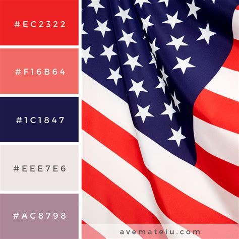 4th of july independence day. Color Palette #219 - Color combination, Color pallets, Color ...
