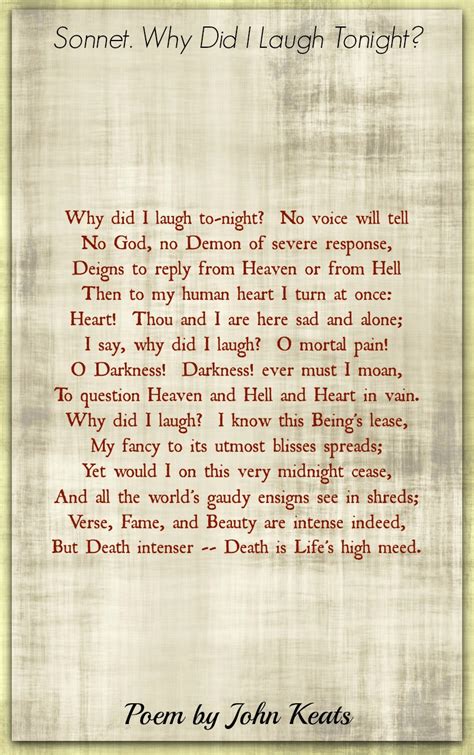 John Keats Poems | Classic Famous Poetry