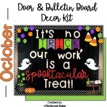 Halloween Bulletin Board or Door Decor Kit by MicKenzie Baker | TpT