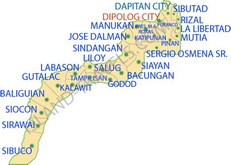 ZAMBOANGA DEL NORTE MAP, PHILIPPINES (NextGen Day: Philippines Travel and Hotel Guide ...