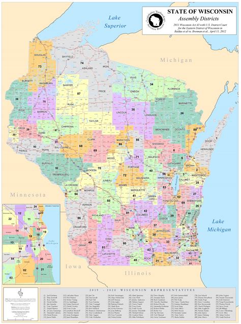 State redistricting information for Wisconsin