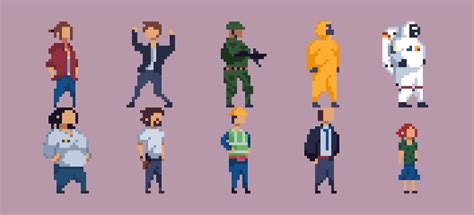 My 32x32 Characters | Pixel art characters, Pixel art, Game art