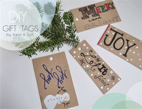 DIY gift tags!