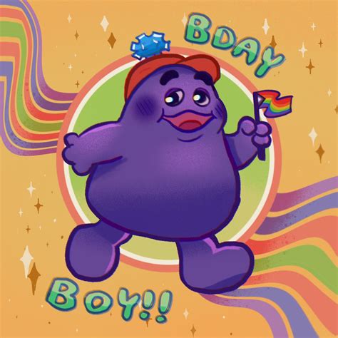 Pride Grimace | Grimace's Birthday / Grimace Shake | Know Your Meme