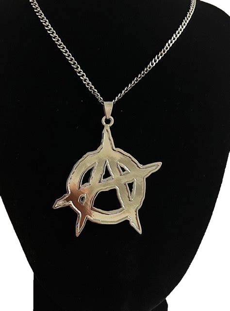 GOTHBOICLIQUE Lil Tracy Anarchy Stainless Steel Necklace | Grailed