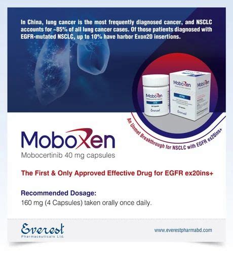 Mobocertinib Moboxen 40mg at Rs 41500/bottle | Exkivity Capsules in ...