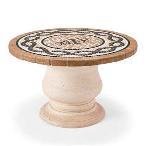 Column Faux Stone Table Base - Frontgate