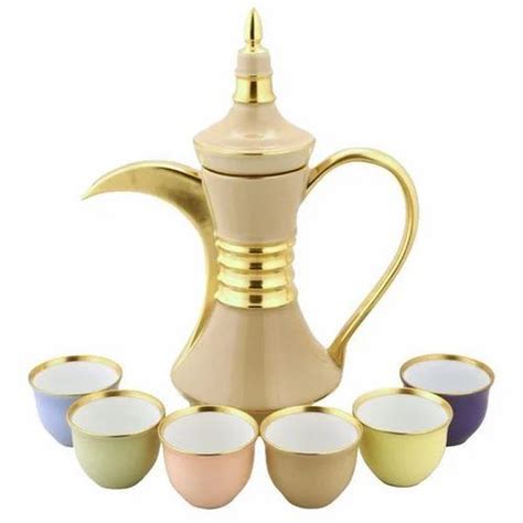 Multicolor Coffee Arabic Pot Set, Size: 9 Inch, for Home at Rs 450/set in Moradabad