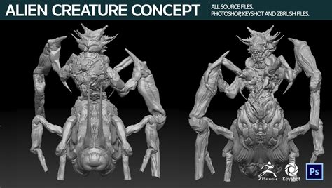 ArtStation - Alien Creature Concept | Resources