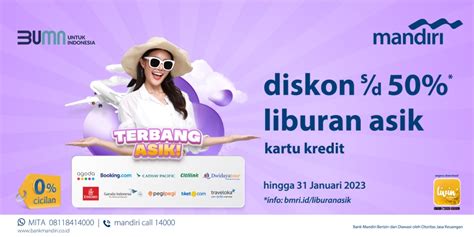 Promo Hotel Pesawat Tiket Liburan Asik Akhir Tahun Mandiri Kartu Kredit ( bmri.id/liburanasik ...