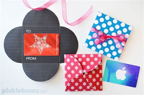 Free Printable Gift Card Holders - Picklebums