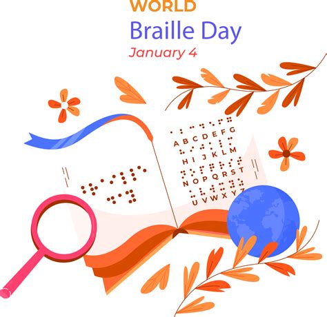 World Braille Day, Banner Design, Clipart, Illustration, Horizontal, Celebrities, Quick, Celebs ...