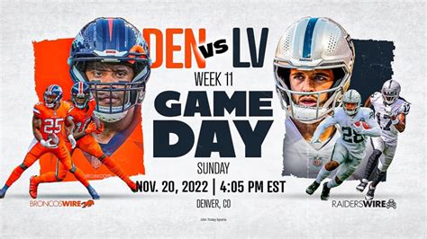 Denver Broncos vs. Las Vegas Raiders: Live game updates for Week 11