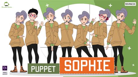 Sophie – Advanced Female Puppet for Adobe Character Animator