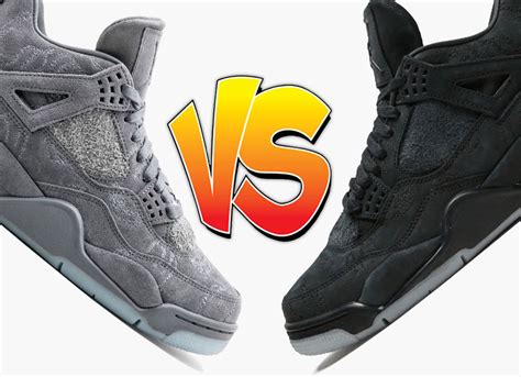 KAWS x Air Jordan 4 Grey vs KAWS x Air Jordan 4 Black Comparison | SBD