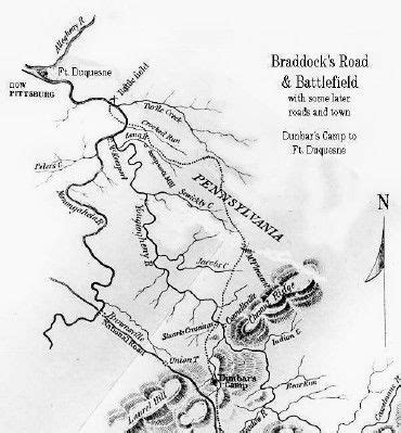 Braddock's Defeat at the Battle of the Monongahela | Braddock, Monongahela, Battlefield