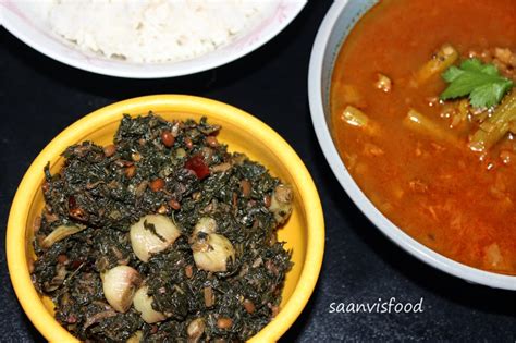 Saanvis food: Thotakura fry/Amarnath Leaves Fry ll Thotakura Kadala Pulusu/Amarnath Stalks in ...