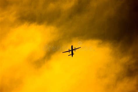 Aircraft Passenger Take Off Shot at Sunset Time Stock Image - Image of sunset, military: 136760623