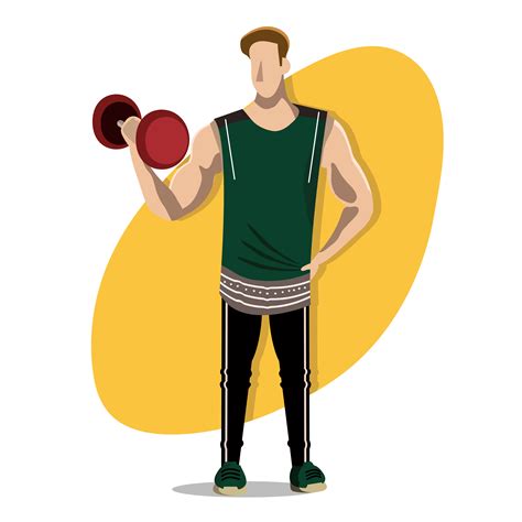 Stylish Fitness Trainer homem - Download de Vetor