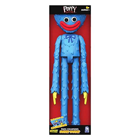 Poppy Playtime - Huggy Wuggy Deluxe Face-Changing Action Figure (12" Tall, Series 1) [Officially ...